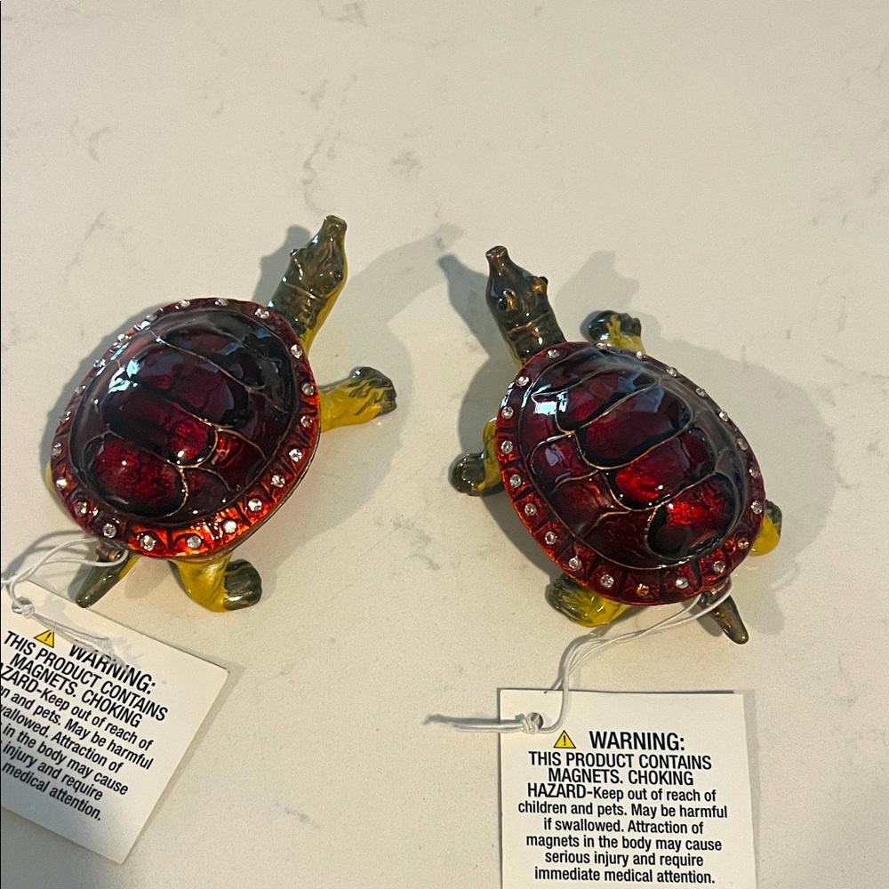 NWT Hobby Lobby Turtle Magnet with Red Shell sets 2.